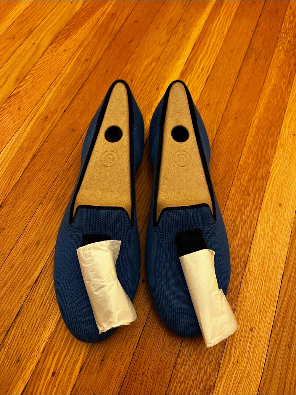 Rothy’s sz 8.5 Navy Tassel loafers NWT